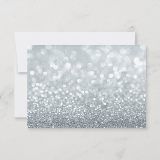 Carte RSVP - Silver Glit Fab (Dos)