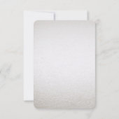 Carte RSVP Silver Gold Floral (Dos)