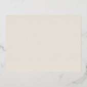 Carte RSVP simple Elegant Gold Foil Ivory Wedding (Verso)