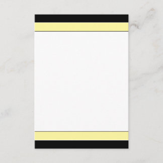Carte RSVP simple et élégante (jaune/noir)