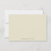 Carte RSVP simple et élégante (rose bébé/chocolat) (Dos)