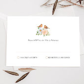 Carte RSVP simple Inséparable Daisy