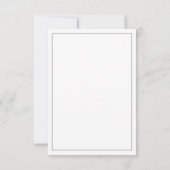 Carte RSVP simple minimaliste (Dos)