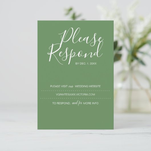 Carte RSVP, site Mariage (Debout devant)
