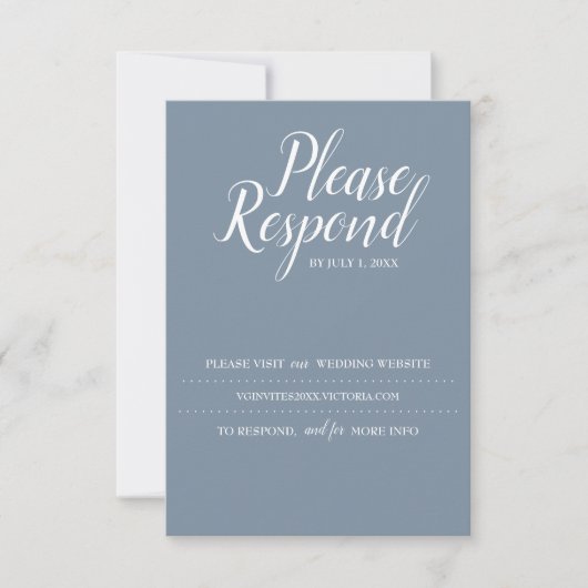Carte RSVP, site Mariage (Devant)