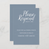 Carte RSVP, site Mariage (Devant / Derrière)