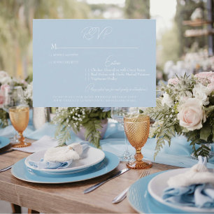 Carte RSVP Sky Blue Wedding