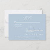 Carte RSVP Sky Blue Wedding (Devant)