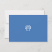 Carte RSVP Sky Cloud & Seashing Beach (Dos)