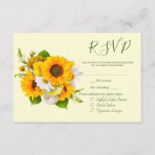 Carte RSVP Soleil Bouquet (Devant)