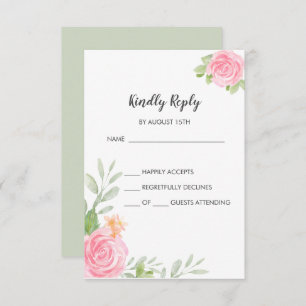 Carte RSVP Spring Peony