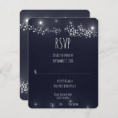 Carte RSVP Star Light Wedding (Devant / Derrière)
