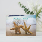 Carte RSVP Starfish Couple (Debout devant)