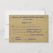 Carte RSVP Starfish Couple (Dos)