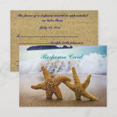 Carte RSVP Starfish Couple (Devant / Derrière)