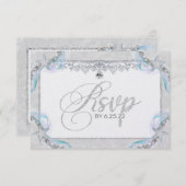 Carte RSVP Starfish & Diamants (Devant / Derrière)