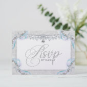 Carte RSVP Starfish & Diamants (Debout devant)