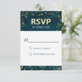 Carte RSVP Starry Night Wedding (Debout devant)
