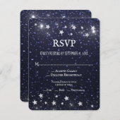 Carte RSVP Starry Night Wedding (Devant / Derrière)