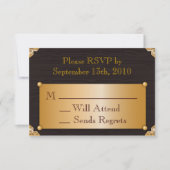 Carte RSVP Steampunk (Devant)