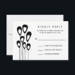 Carte RSVP Stylisée Peacock Faire-part de mariage<br><div class="desc">Moderne. Minimal. Cette collection utilise des plumes de paon stylisées pour créer un look élégant pour votre journée spéciale.</div>