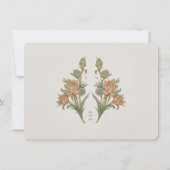Carte RSVP Succulente Art Nouveau Mariage (Dos)