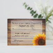 Carte RSVP Sunflower Country (Debout devant)