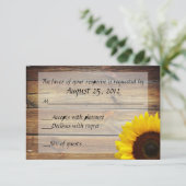 Carte RSVP Sunflower Country (Debout devant)