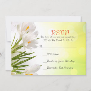 Carte RSVP Sunny Spring White Iris