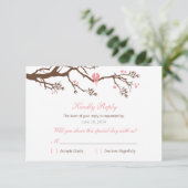 Carte RSVP Sweet Little Inséparables (Debout devant)