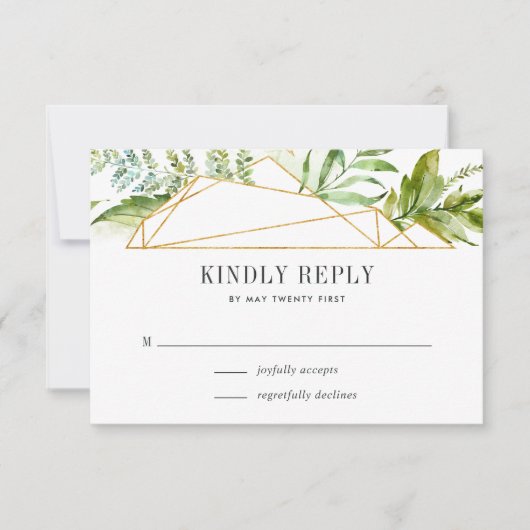 Carte RSVP Terrarium (Devant)