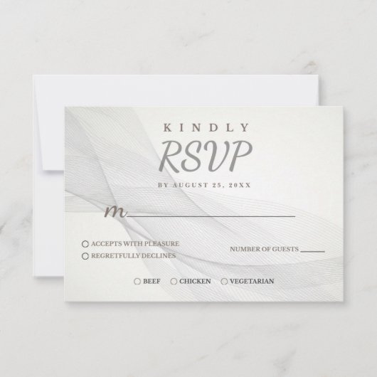 Carte RSVP texture Abstraite (Devant)