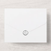Carte RSVP tout-en-un minimaliste (Verso)