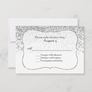 Carte RSVP tout usage Regarder la Parties scintill