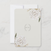 Carte RSVP traditionnelle (Dos)