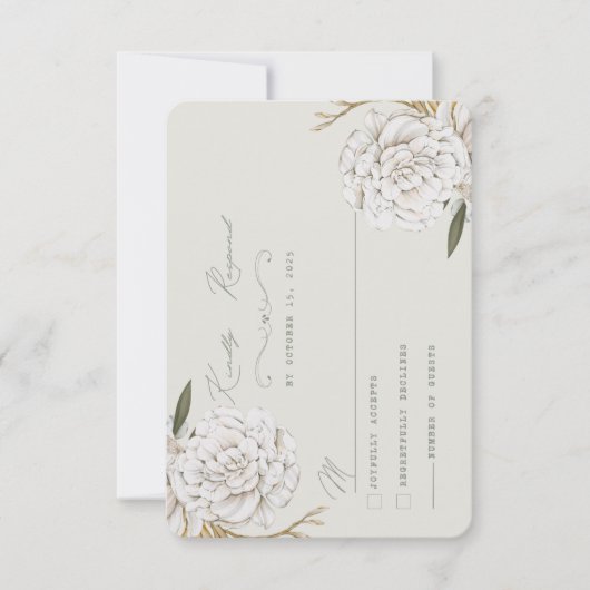 Carte RSVP traditionnelle (Devant)