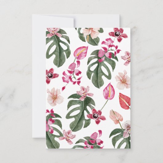 Carte RSVP Tropical (Dos)