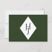 Carte RSVP Tropical Botanique - Mariage de destina (Dos)