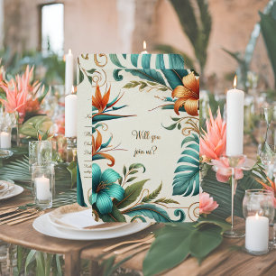 Carte RSVP Tropical Iridescence