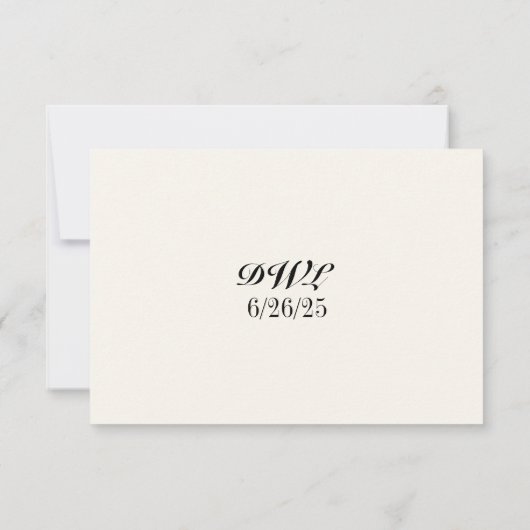 Carte RSVP Tulip Together QR Code (Dos)