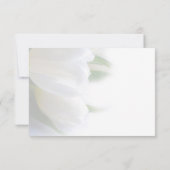Carte RSVP Tulipes blanches (Dos)