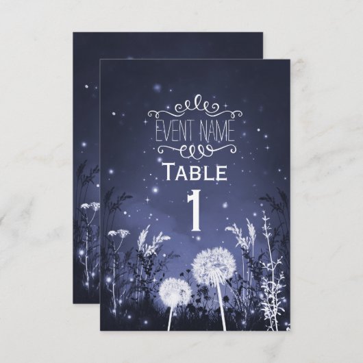 Carte RSVP Twilight Sky Enchantée (Devant / Derrière)