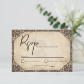 Carte RSVP unique inspirée par Viking (Debout devant)