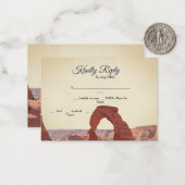 Carte RSVP Utah Moab Arches Park (Devant/Arrière en situation)