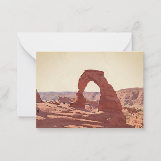 Carte RSVP Utah Moab Arches Park (Dos)