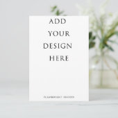 Carte RSVP Vertical 3,5 x 5 po / Carte de boîtier (Debout devant)