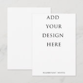 Carte RSVP Vertical 3,5 x 5 po / Carte de boîtier (Devant / Derrière)