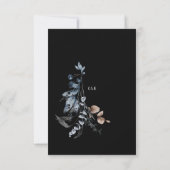 Carte RSVP verticale Florale hiver gelée (Dos)