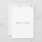 Carte RSVP Vibrant Blue Orange Gold Wedding (Dos)