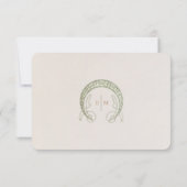 Carte RSVP Victorian Grace Morris Élégance inspiré (Dos)